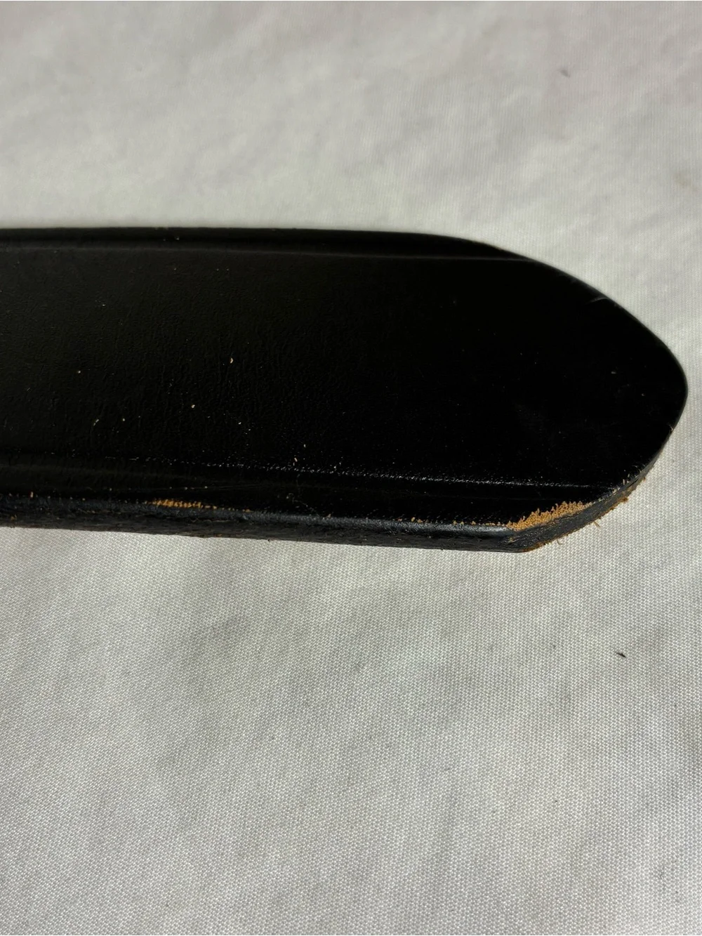 Vntg DeSantis leather belt heavy duty Sz 38 black